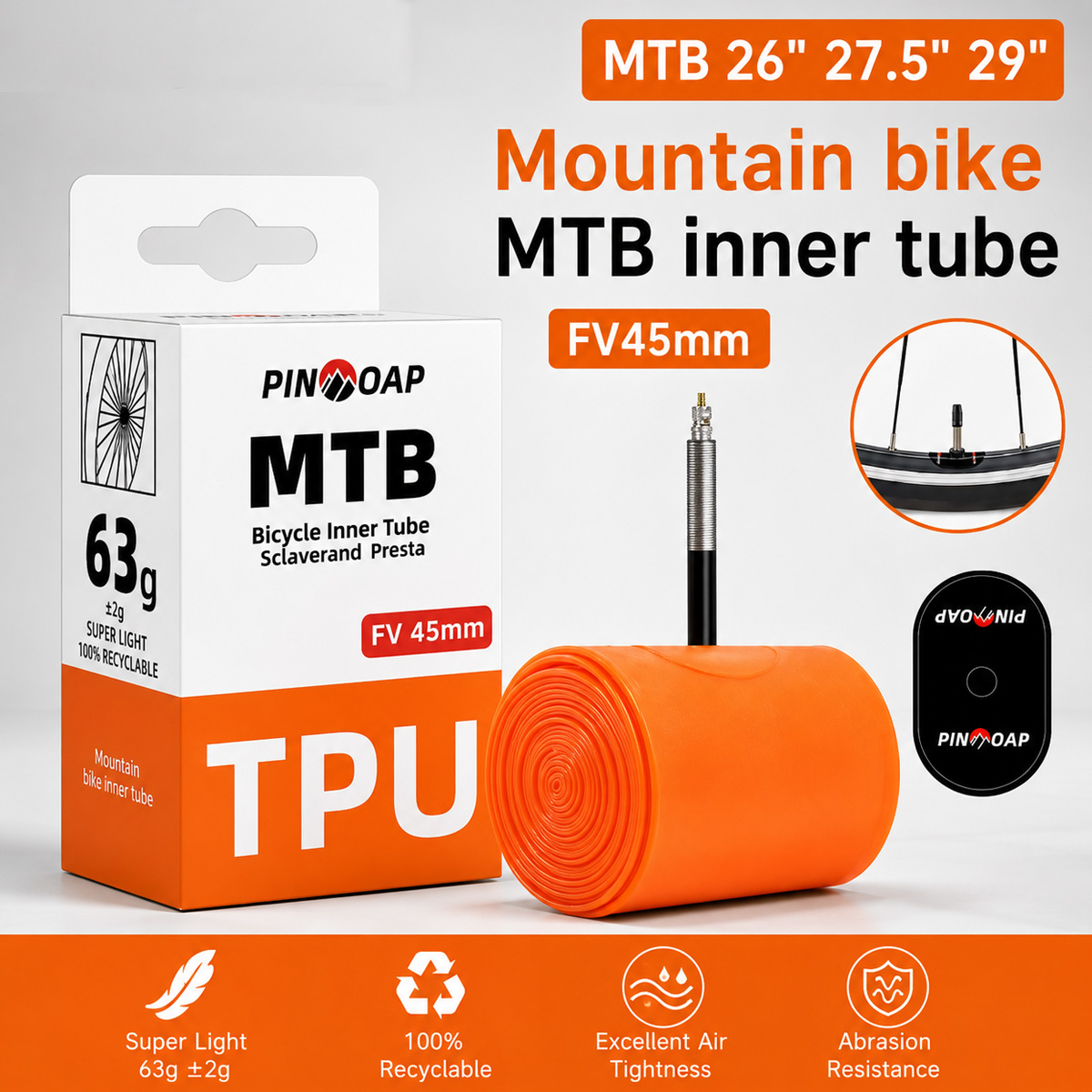 Mountain Biking Tube - 1 шт. камера для горного велосипеда,